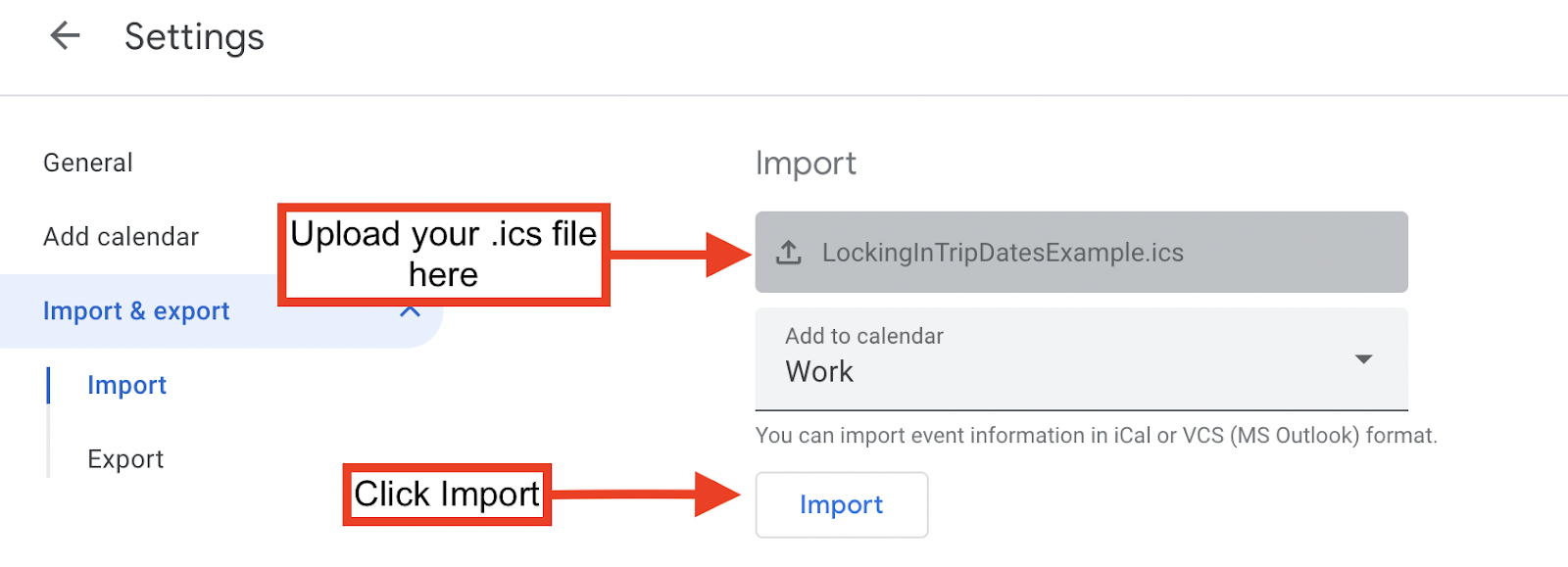 Exporting Trips to Calendar – RV LIFE Resources & Support